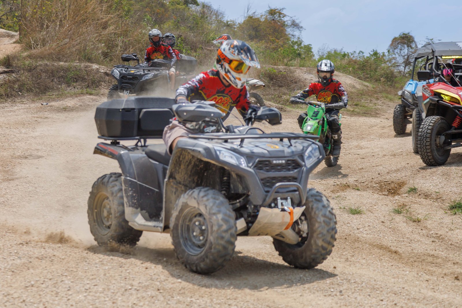 Dirt bike jungle trail