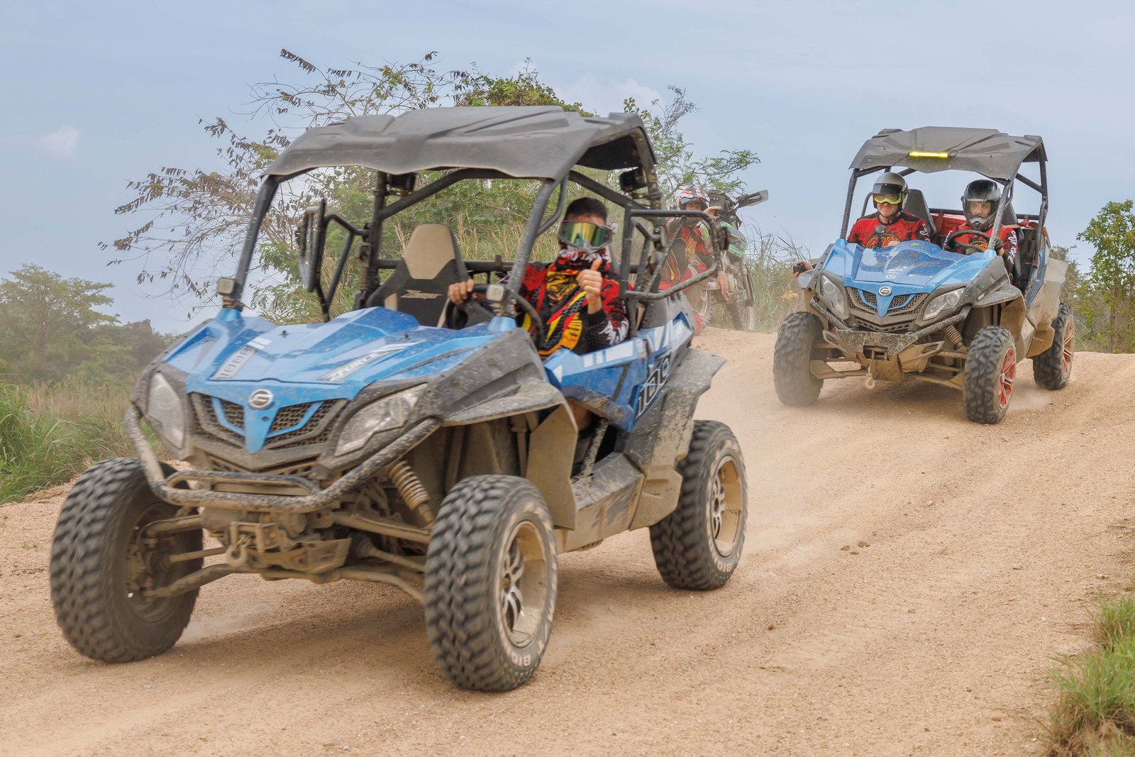 Quad bike mud trail